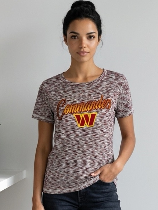 NFL Tops - NFL Apparel NWT size various, Washington Commanders gold glitter tee w/stretch